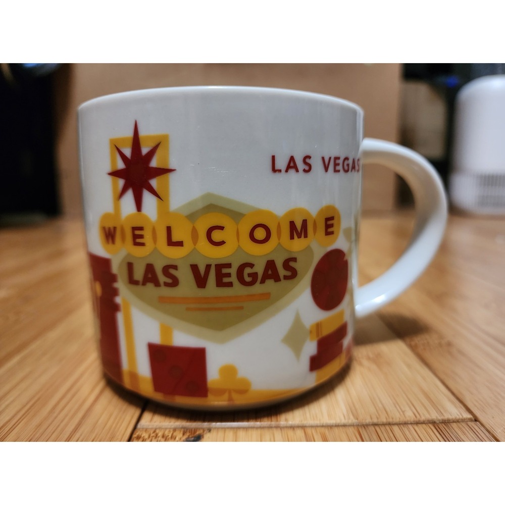 Starbucks Las Vegas You Are Here Series Coffee Mug Iconic LV Sign 14oz 2015